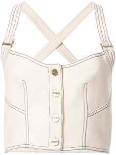 Dion Lee топ-бюстье с люверсами