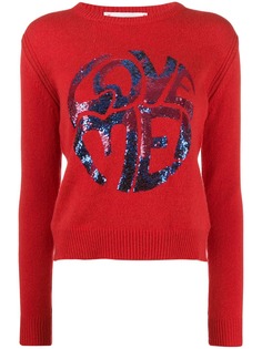 Alberta Ferretti джемпер Love Me! с пайетками