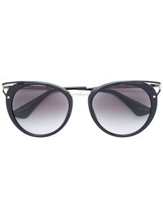 Prada Eyewear солнцезащитные очки с оправой "кошачий глаз"