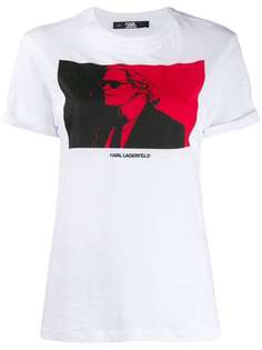 Karl Lagerfeld футболка Karl с принтом