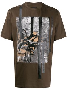 Z Zegna футболка с абстрактным принтом