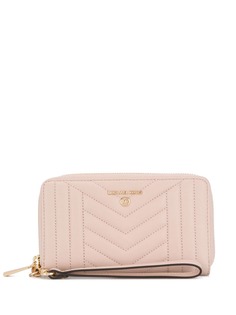 Michael Michael Kors стеганый кошелек с круговой молнией