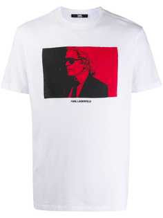 Karl Lagerfeld футболка с принтом Karl