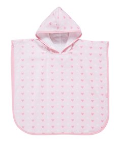 Полотенце-пончо "Сердечки" с капюшоном, 52х59 см Mothercare