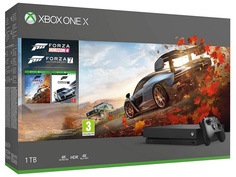 Игровая приставка Microsoft Xbox One X 1Tb Black CYV-00058 + Forza Horizon 4 + Forza Motorsport 7