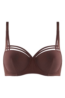 Коричневый бюстгальтер с золотистым декором Marlies Dekkers