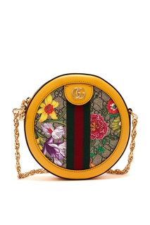 Круглая сумка Ophidia GG Flora Gucci