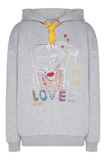 Серое худи Love Face КАТЯ ДОБРЯКОВА
