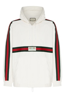 Белая толстовка на молнии Gucci Man