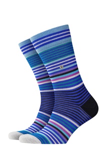 Синие хлопковые носки Stripe Burlington