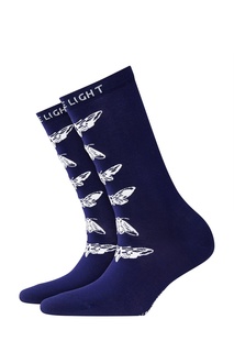 Синие носки Moth Burlington