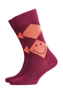 Фиолетовые носки Smiley Argyle Burlington
