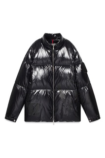 Пуховик из блестящей ткани Moncler