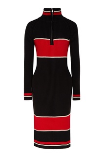 Бело-красно-черное спортивное платье Laroom