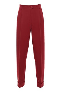 Красные брюки с отворотами Ksenia Kams