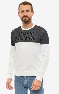 Хлопковый джемпер с длинными рукавами Armani Exchange