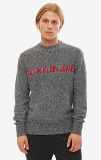 Джемпер из хлопка с логотипом бренда Calvin Klein Jeans