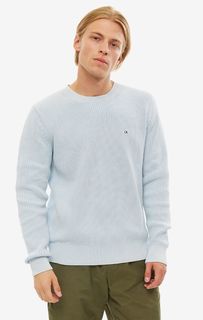 Джемпер из чесаного хлопка в рубчик Calvin Klein Jeans