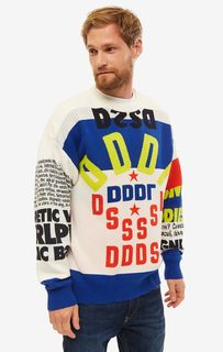 Хлопковый джемпер с длинными рукавами Diesel