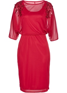 Платье из сеточки с пайетками Bonprix