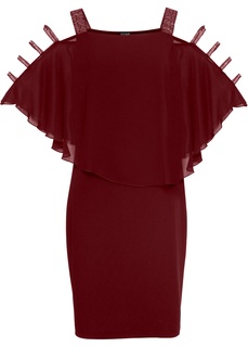 Платье с шифоновой накидкой Bonprix