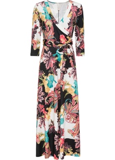 Платье макси с цветочным узором Bonprix