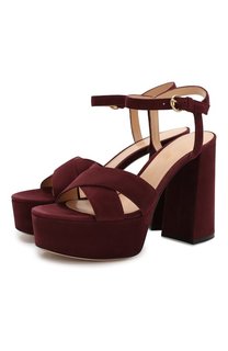 Замшевые босоножки Gianvito Rossi