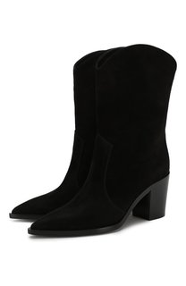 Замшевые ботильоны Gianvito Rossi
