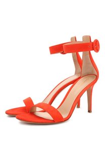 Замшевые босоножки Portofino 85 Gianvito Rossi