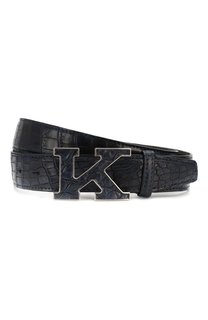 Ремень из кожи крокодила Kiton