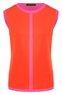 Топ из смеси шерсти и вискозы Escada