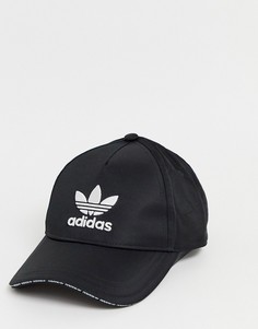 Черная кепка с логотипом adidas Originals-Черный