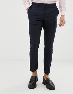 Темно-синие облегающие брюки Burton Menswear-Темно-синий