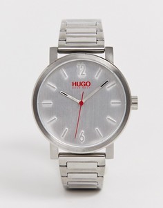 Серебристые наручные часы HUGO 1530117 Rase 42 мм-Серебряный