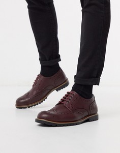 Бордовые броги New Look-Красный