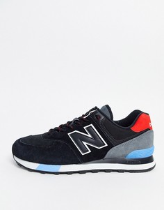 Черные кроссовки New Balance 574-Черный