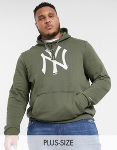 Худи зеленого цвета с логотипом команды \"New York Yankees\" New Era Plus-Зеленый