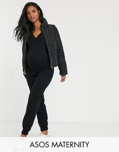 Черные джоггеры для дома ASOS DESIGN Maternity-Черный