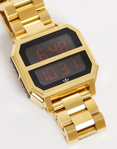 Золотистые наручные часы adidas Archive MR2-Золотой