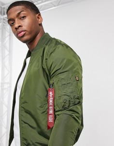 Нейлоновая куртка с карманом MA-1 от Alpha Industries-Зеленый