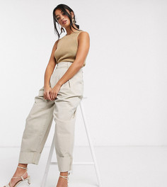 Широкие брюки ASOS DESIGN Petite-Зеленый