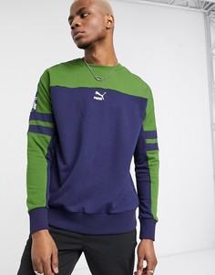 Свитшот цвета хаки Puma XTG-Зеленый