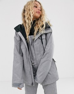 Серая утепленная куртка Volcom-Серый
