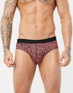 Трусы с принтом ASOS DESIGN-Мульти