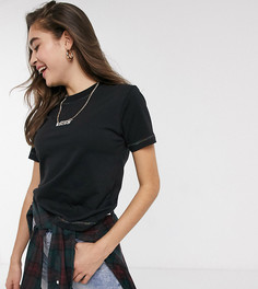 Черная футболка с декоративной строчкой Vans эксклюзивно для ASOS-Черный
