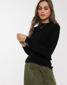 Черный джемпер в рубчик Brave Soul