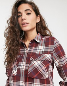 Короткая свободная рубашка в клетку Only-Мульти