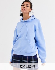 Синее oversize-худи Monki-Синий