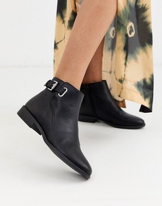Черные ботинки челси на плоской подошве Miss Selfridge-Черный