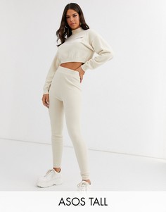 Трикотажные джоггеры от комплекта ASOS DESIGN Tall-Кремовый